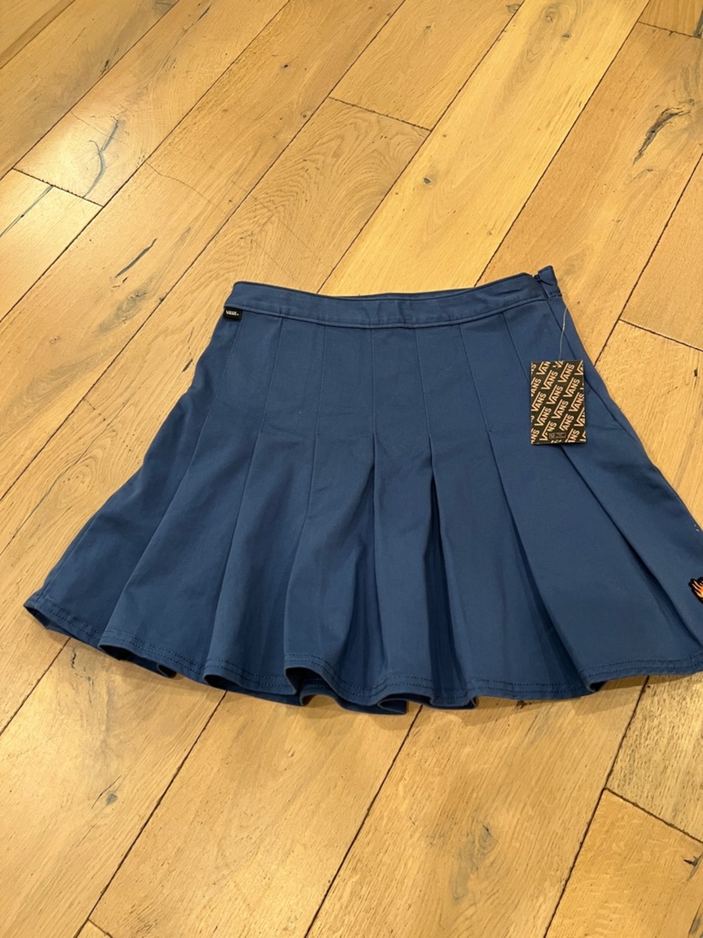 Vans Navy Blue Pleated Circle Skirt